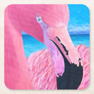 Oceania Der große Kopf Flamingo Papier Untersetzer