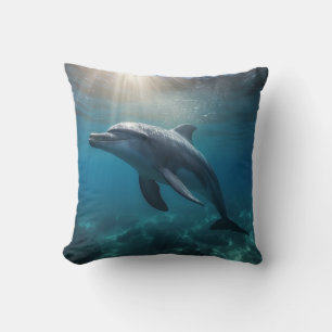 Oceanic Grace Dolphin Kissen