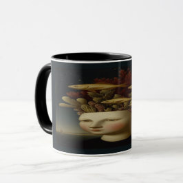 Oceanic Mind Coral Crown Surreal Art Mug Tasse