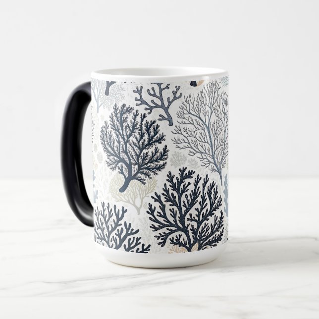 Oceanic Vibes Botanical Corals Verwandlungstasse (Vorderseite Links)
