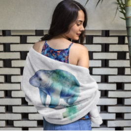 Oceanic Whisper Manatee Badehandtuch