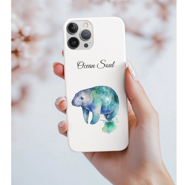 Oceanic Whisper Manatee, custom Case-Mate iPhone Hülle (Von Creator hochgeladen)