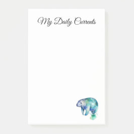 Oceanic Whisper Manatee, custom Post-it Klebezettel