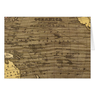 Oceanica Hand Colored Atlas Map