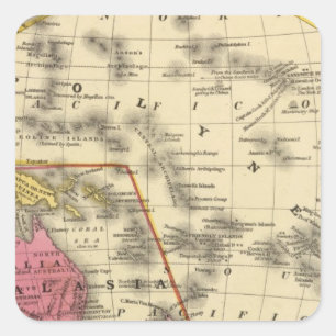 Oceanica Quadratischer Aufkleber