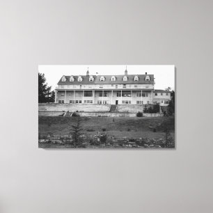 Oceanlake, Oregon-Ansicht des Dorchester-Hauses Leinwanddruck