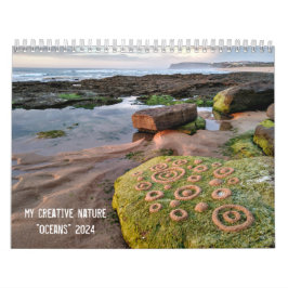 Oceans 2024 Landart Calendar Kieselsteine Kunst Kalender