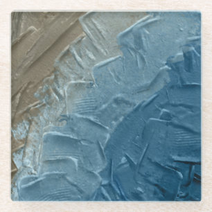 Ocean's Edge: Ein digitales Bild der Ruhe Glasuntersetzer
