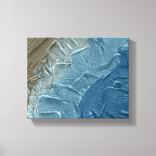 Ocean's Edge: Ein digitales Bild der Ruhe Leinwanddruck