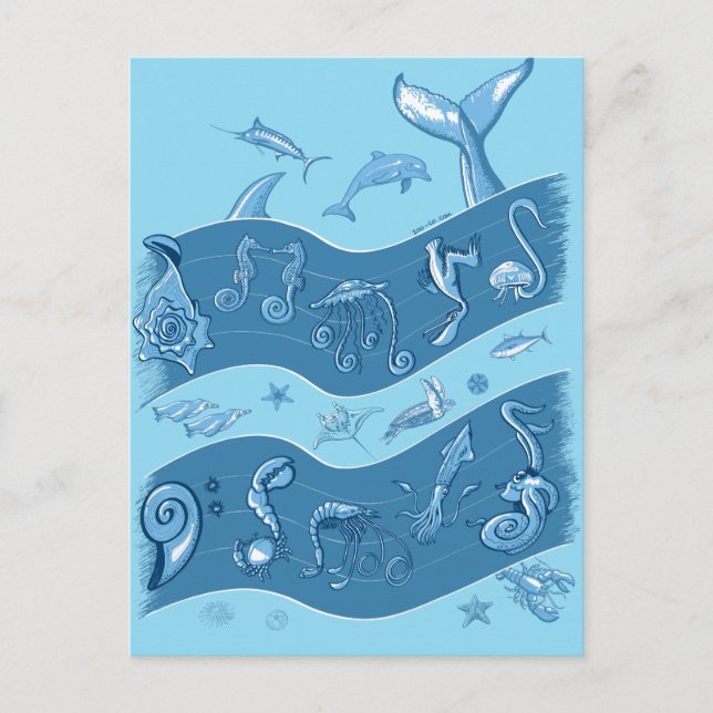 Ocean's Symphony Postkarte (Vorderseite)