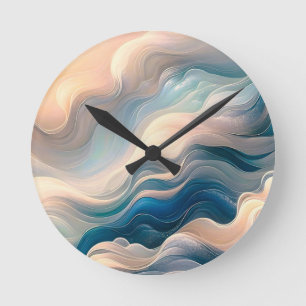 Ocean's Whisper: Ruhe und Bewegung Ballett Runde Wanduhr