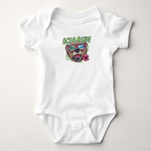 Oceanside Baby Strampler (Vorderseite)