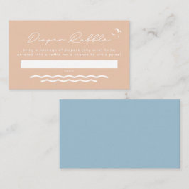 OCEANSIDE Beach Tropical Baby Diaper Raffekarte Platzkarte