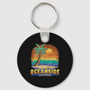 Oceanside California Vintag Beunruhigtes Souvenir Schlüsselanhänger