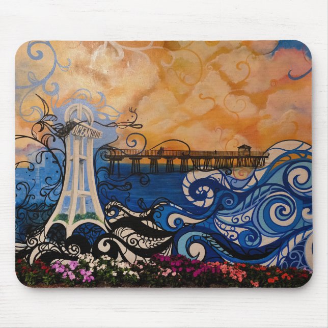 Oceanside Graffiti Mousepad (Vorne)