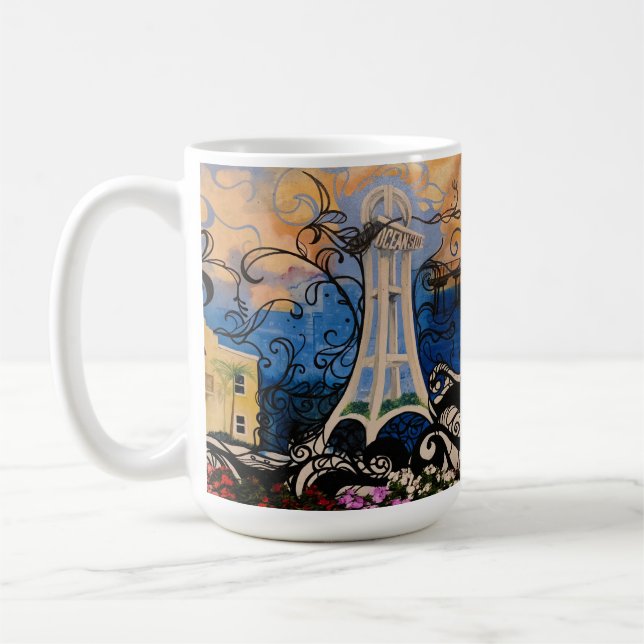 Oceanside Graffiti Tasse (Links)