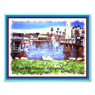 Oceanside-Hafen, Kalifornien-Foto Fotodruck