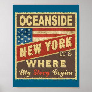 Oceanside Ny Hier Beginnt Meine Geschichte Poster