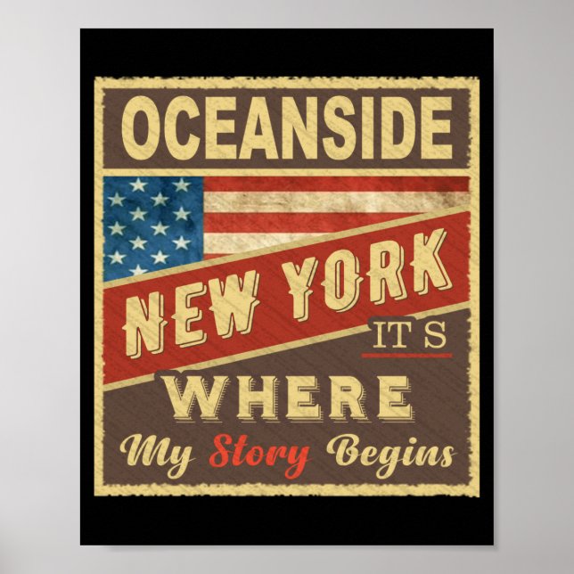 Oceanside Ny Its Where My Story Begins _1  Poster (Vorne)