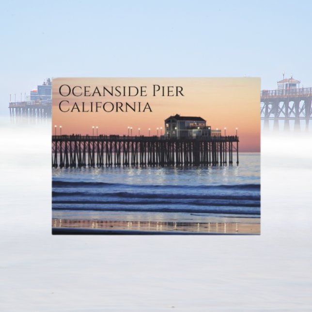 Oceanside Pier California Postkarte (Von Creator hochgeladen)