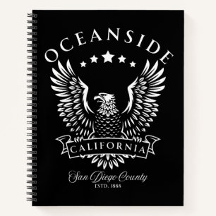 Oceanside San Diego County Kalifornien Vintage Notizbuch