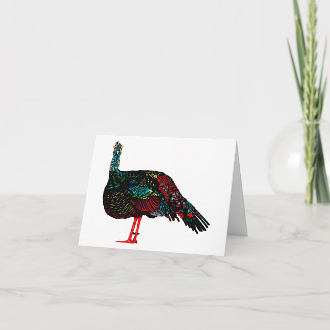 Ocelled Turkey Karte (Vorderseite)
