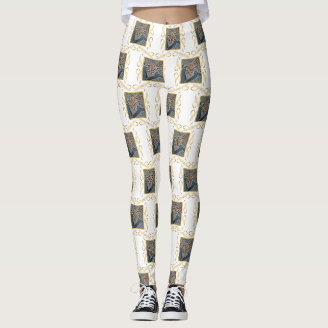 Ocelot Gerahmt Leggings (Vorderseite)