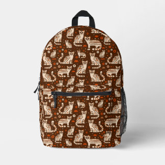 Ocelot Pattern Bedruckter Rucksack