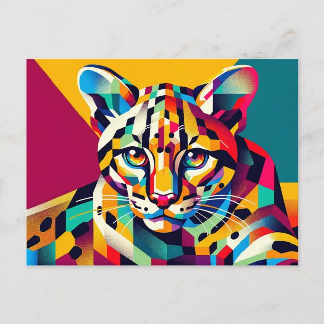Ocelot Postkarte (Vorderseite)
