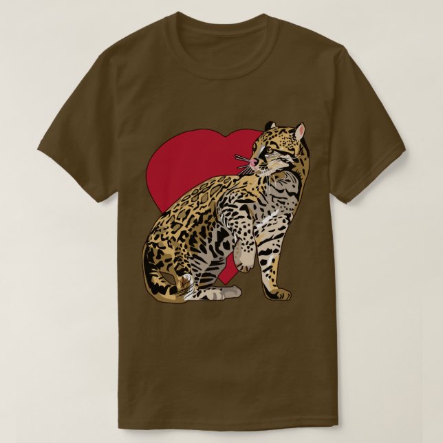 Ocelot-wilde Katzen-wilde Leben-T-Shirts T-Shirt (Design vorne)
