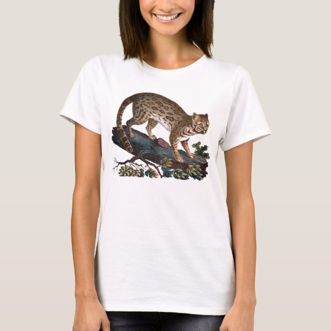 Ocelot - wilder Katzen-T - Shirt (Vorderseite)