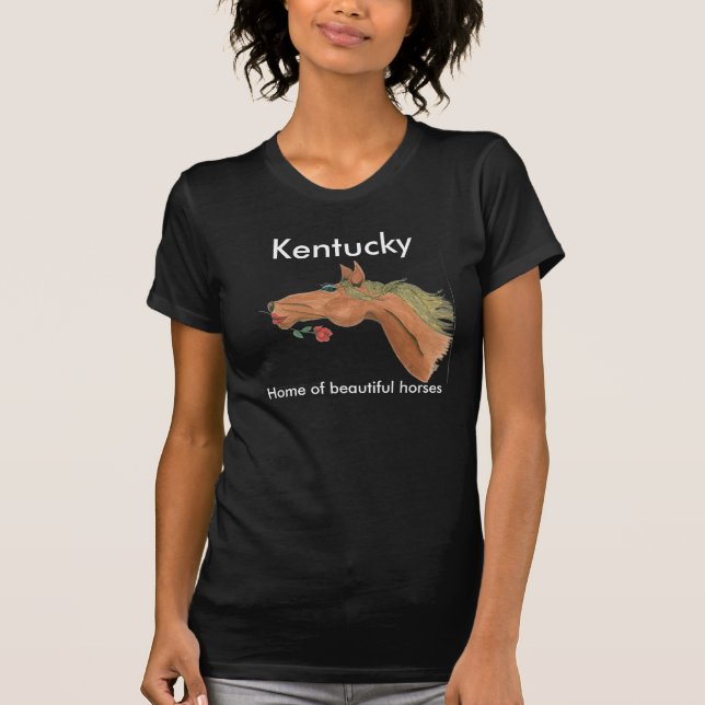 OceTDS185, Kentucky, Zuhause der schönen Pferde T-Shirt (Vorderseite)