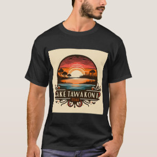 OCFD Angelkrankheit Vintage-Sonnenuntergang Lustig T-Shirt
