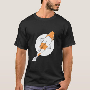 Ochiba Koi-Fisch Brokatkarpfen Nishikigoi-Teich Am T-Shirt