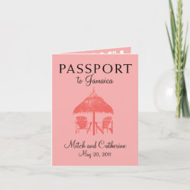 Ocho Rios Jamaica Passport Einladung zur Hochzeit