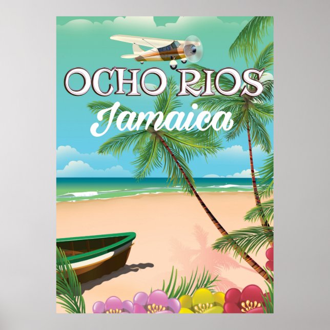 Ocho Rios Jamaica Reiseplakat Poster (Vorne)