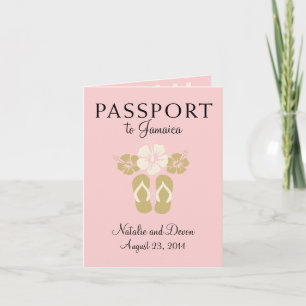 Ocho Rios Jamaica Wedding Passport Einladung