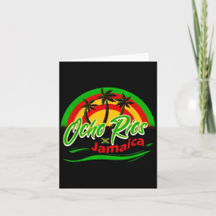 Ocho Rios Jamaika Flagge Urlaub Touristen Karibik Karte