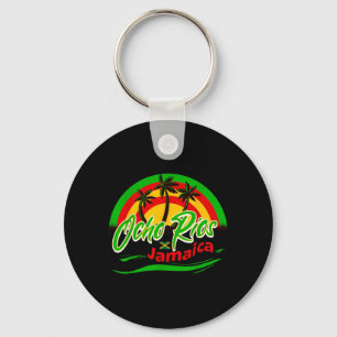 Ocho Rios Jamaika-Flagge Urlaub Touristen Karibik Schlüsselanhänger