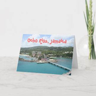 Ocho Rios, Jamaika-Gruß-Karte Karte