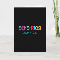 Ocho Rios Jamaika Retro-Tropisches Design