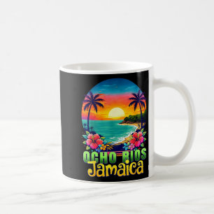 Ocho Rios Jamaika Strand Tropischer Sonnenuntergan Kaffeetasse
