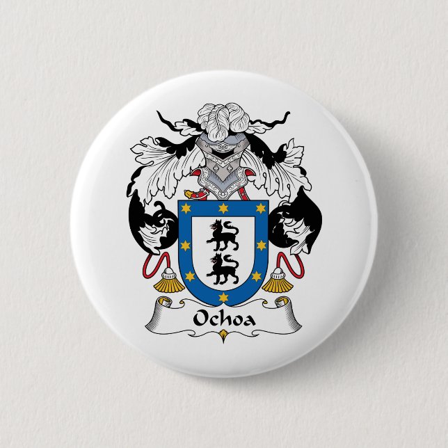 Ochoa Familienwappen Button (Vorderseite)