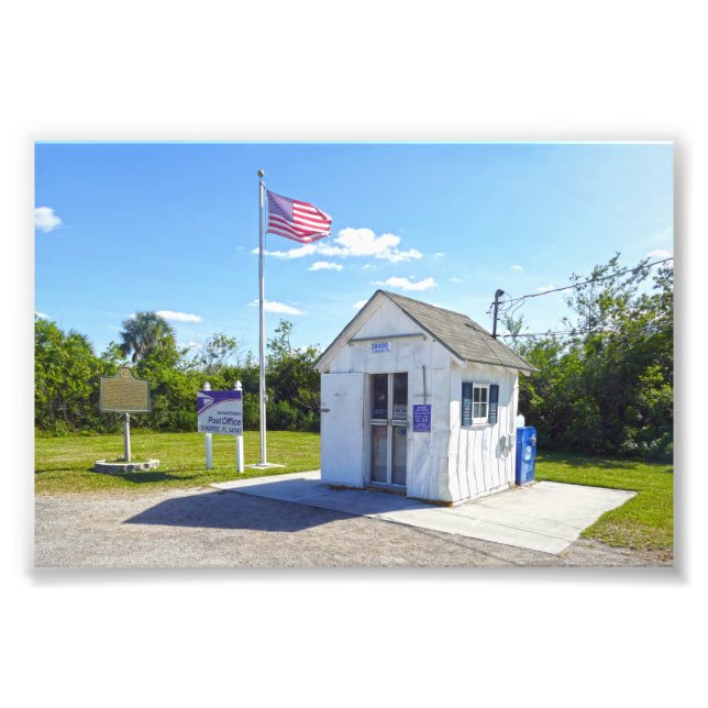 Ochopee, Florida, Post, Kleinste in den USA Fotodruck (Vorne)