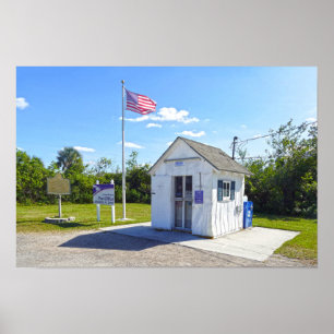 Ochopee, Florida, Postamt, Kleinstes in den USA Poster