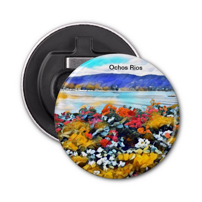 Ochos Rios Neon Pop Art Florenz Flaschenöffner (Vorderseite)