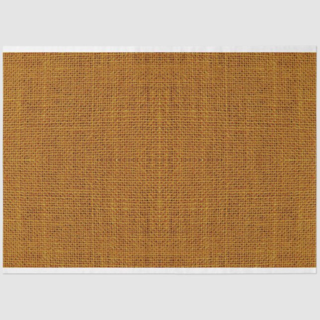  Ochre Burlap Textur Dekoupage Tissue Paper Seidenpapier (Vorderseite)