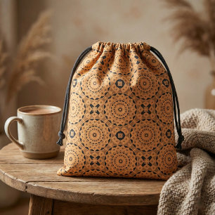 Ochre Ethnic marokkanisch Boho Chic Mosaik Muster Stoff