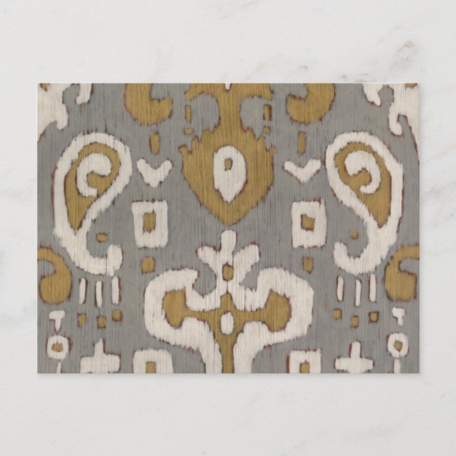 Ochre Ikat I Postkarte (Vorderseite)
