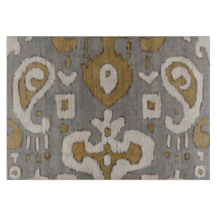 Ochre Ikat I Schneidebrett